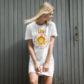 Leo Organic Cotton T-Shirt Dress | Zodiac Series 1 - Beyond T-shirts